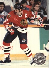 1991-92 Pro Set Platinum Chicago Blackhawks Hockey Card #23 Dirk Graham