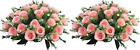 Pink Artificial Flowers, Look Good from Every Angle, No Assembly Required(Pot is
