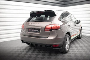 CUP Diffusor Ansatz SCHWARZ für Porsche Cayenne MK2 Heckansatz Splitter Rear ABS - Bild 1 von 10