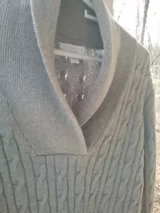 Pre-owned Charter Club women's long sleeve gray sweater PM size - Picture 1 of 5