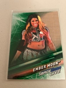 2019 Topps WWE SmackDown Live Green Parallel #22 Ember Moon