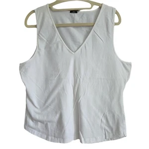 JAX White V Neck Tank XL - Bild 1 von 4