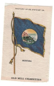 Seda de tabaco con bandera del estado de Montana S87 (molino antiguo) - Imagen 1 de 1