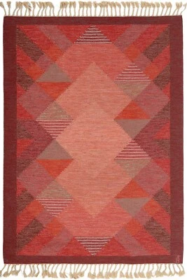 8x10 Vintage Scandinavian Swedish Kilim Flatweave Rug For  Bedroom - Image 1 of 3
