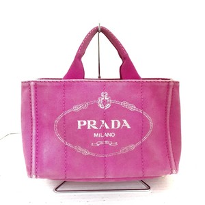 prada canvas bolsa pink