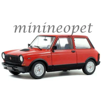 SOLIDO S1803802 1980 AUTOBIANCHI A112 ABARTH MK5 1/18 DIECAST MODEL CAR RED - Image 1 of 4