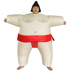 Red Sumo Wrestler Inflatable Costume Outfit Adult/Teens Funny Cosplay Party Suit - Picture 1 of 6
