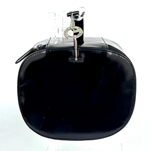 GUCCI Vanity Bag Cosmetic Pouch Purse Patent Leather Black From Japan Auth - Picture 1 of 24