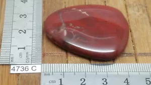 JASPE ROUGE galet pierre plate mineraux lithotherapie reiki collection - Picture 1 of 2