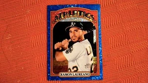 2021 Topps Heritage #478 Ramon Laureano Chrome Blue Sparkle - Picture 1 of 2