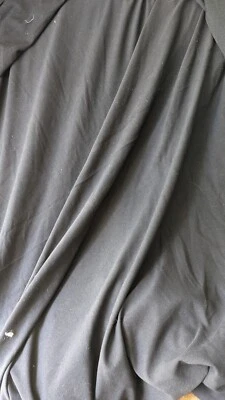 12+ yardas. Polialgodón elástico negro Foto 1 de 4