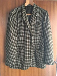 Chaqueta de pata de perro beige Daks vintage para hombre, talla 40", probablemente lana - Imagen 1 de 6