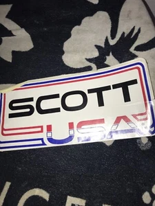 Vtg MOTOCROSS Super cross Scott USA 12 Inch Panel Large Sticker NOS RACING - Picture 1 of 5