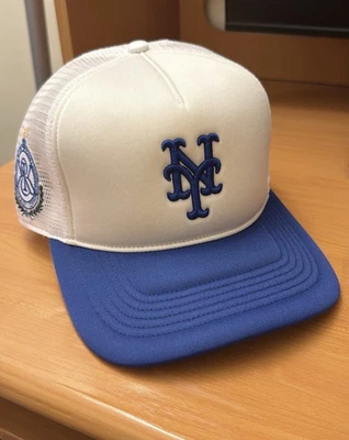 Kith '47 New York Mets Hitch Foam Trucker Hat Cap Royal 2-Tone Snapback Blue - Image 1 of 4