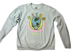 Grateful Dead Sweater Pullover Dancing Bears Rare Official Medium Planet Skull - Bild 1 von 10