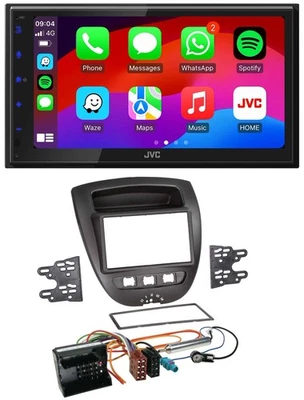 JVC Bluetooth USB MP3 2DIN DAB Autoradio für Citroen C1 Peugeot 107 Toyota Aygo - Bild 1 von 4