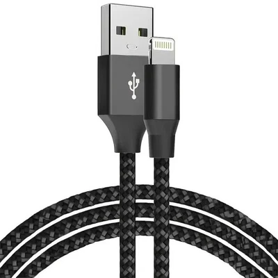For iPhone USB Fast Charger Cable Braided 1M 2M 3M Lead 14 13 12 11 8 XR Pro Max - Image 1 of 4