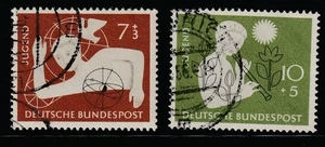Germany    1956    Sc # B 348-49   Used    (u1) - Picture 1 of 1