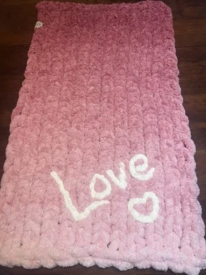 Детская кроватка одеяло розовый Ombré любовь одеяло ребенка или ребенка ясельного возраста одеяло - Изображение 1 из 4