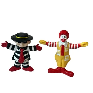 "Juego de 2 juguetes McDonald's Hamburglar Ronald McDonald 1995 figuras de 3""" - Imagen 1 de 5