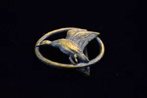 Hebilla de cinturón de pato de latón vintage - Imagen 1 de 3