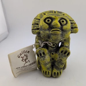 Taino Gott der Sonne Kunst Skulptur Handarbeit mit Ton und Feuer - Bild 1 von 4