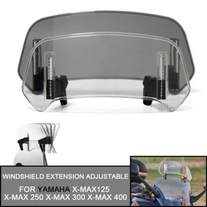 Clip On Motorcycle Windshield Extension Spoiler Wind Screen Deflector Universal - Picture 1 of 14