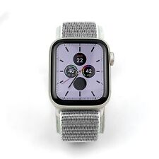 Apple Watch SE 2nd Generation 40mm Starlight Aluminum with Silver Nylon Loop GPS