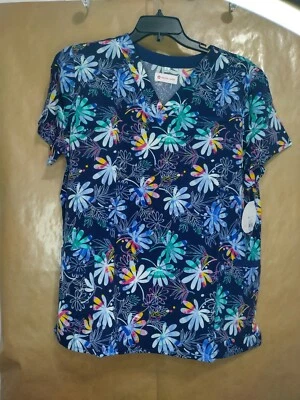 White Cross Scrub Top VNeck Moonshadow 618MNSH XL 3Pockets NWT Free Shipping - Image 1 of 4