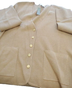 J Crew Cardigan Sweater Women Size M Cotton Blend + Free Shipping - Picture 1 of 3