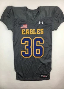 New Under Armour Eagles Football Youth Boys Jersey Pick Your Size & Number Grey - Picture 1 of 2