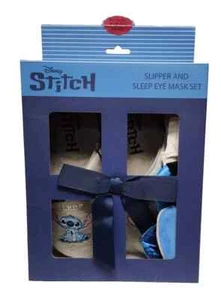 Juego de máscara de ojos para dormir y zapatilla Disney Stitch disponible en tallas del Reino Unido - Imagen 1 de 10