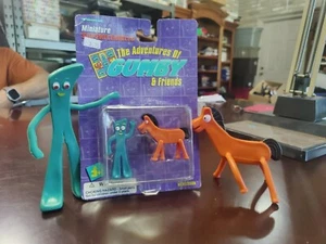 90’s Vintage Prema Toy Co Jesco Gumby & Pokey Figures Lot Of Four - Picture 1 of 8
