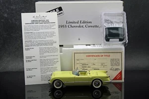 Danbury Mint 1955 Chevrolet Corvette Roadster Harvest Gold 1:24 Blank Title - Picture 1 of 15