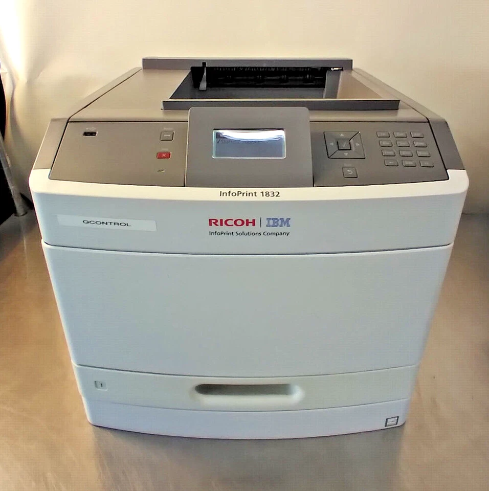 Ricoh / IBM InfoPrint 1832 Workgroup Laser Printer with Duplex - PARTS - Image 1 of 4