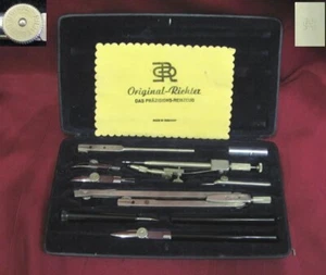 VINTAGE ORIGINAL SET OF SKETCH MARKING TOOLS RICHTEZ GERMANY - Picture 1 of 12