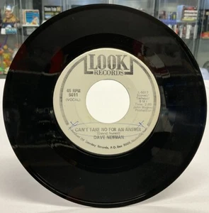Look Records Dave Newman Can’t Take No For An Answer 7” Single - Picture 1 of 6