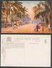 India Old Tuck's Oilette Postcard Madras A Road Scene, Black Town Native Quarter