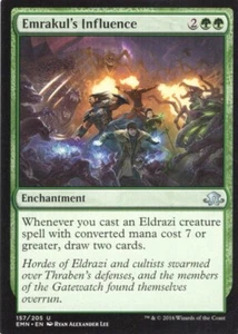 2X EMRAKUL'S INFLUENCE 157/205 ELDRITCH MOON MTG MAGIC LP X2 - Bild 1 von 1
