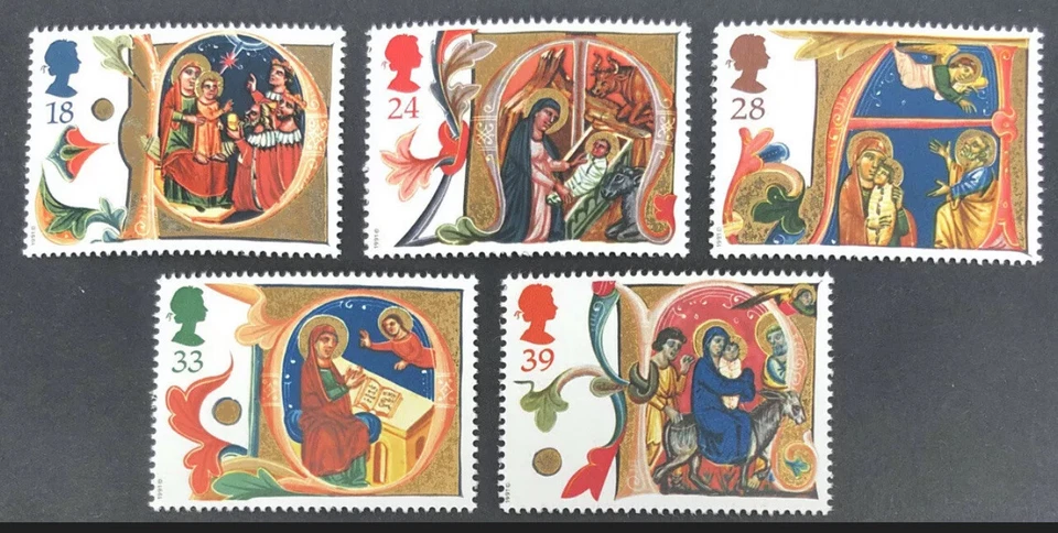 GB 1991 MNH Juego de estampillas de Navidad como nuevas SG 1582-1586 UMM con envío y devolución gratuitos del Reino Unido Foto 1 de 1