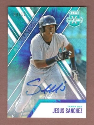 #HotInvestment Jesus Sanchez 2017 Panini Elite Extra Edition Auto Autograph /10 - Image 1 of 4