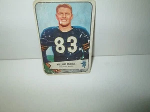 Tarjeta de colección William Mccoll 1954 Bowman #59 novato radiocontrol Chicago Bears Stanford LG - Imagen 1 de 2