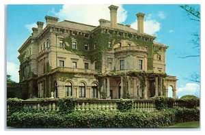 Postal de la mansión Breakers Vanderbilt en Newport Rhode Island - Imagen 1 de 2