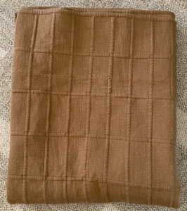Restoration Hardware Coverlet Linen Grid 10153594 Bronze King/Cal King Blanket - Picture 1 of 4