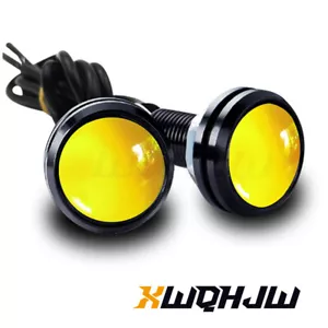 4 Pcs Amber Yellow Eagle Eye LED Daytime Running DRL Backup Light Car Rock Lamp - Picture 1 of 6