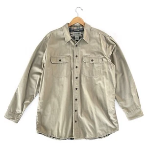 L.L. Chaqueta de Trabajo BEAN Para Hombre Forrada de Franela Talla XL-Alta Caqui/Bronceado 100% Algodón - Imagen 1 de 12