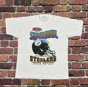 Vintage Pittsburgh Steelers 1996 T Shirt Super Bowl XXX Men’s XL Single Stitch - Picture 1 of 9