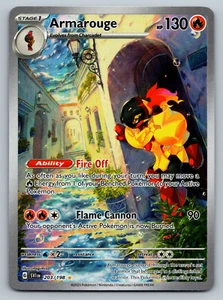 Pokémon TCG Armarouge Scarlet & Violet Base Set 203/198 Holo Illustration Rare - Picture 1 of 2