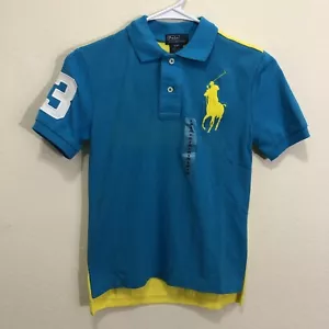 Polo by Ralph Lauren Kids Dress T-Shirt Size S(8) Multicolor Boys Pullover Shirt - Picture 1 of 9