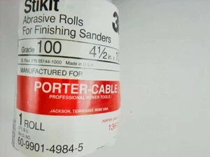 Stiki 60-9901-4984-5 Abrasive Rollskit Sanders 2 Partial Rolls Grade 100 Porter - Picture 1 of 7
